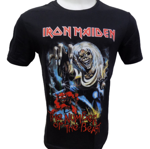 Remeras De Iron Maiden The Number Of The Beast Que Sea Rock