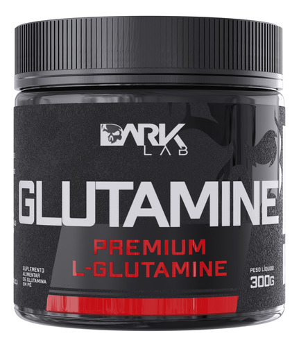 Suplemento Em Pó Dark Lab Glutamine Premium Glutamina Em Pote De 300g