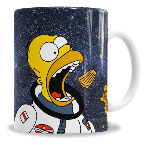 Taza De Cerámica Simpsons Homero En El Espacio - En Caja