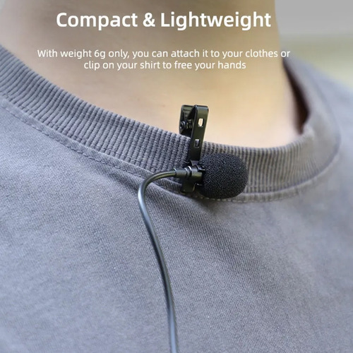 Microfones Microfone Lavalier Clip-on Microphone Action
