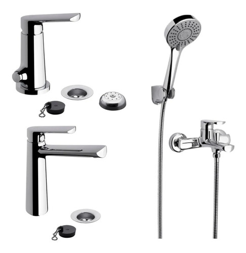 Griferia Fv Aromo D8 Monoc Lavatorio Bidet Ducha Exterior   