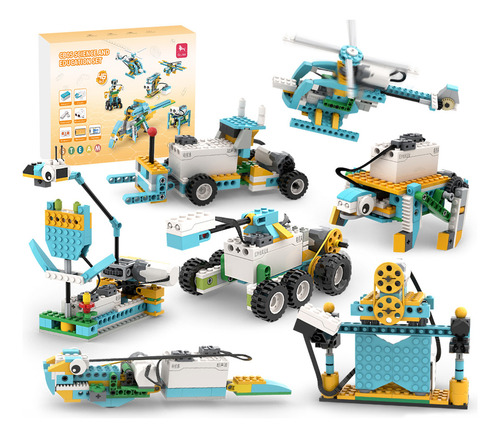 Camewin Blocos E Formas De Montar Robô De Programação Infantil Elétrico Cientistas 606 Peças