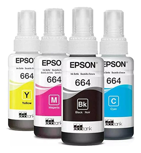 Pack Tinta Epson 664 Original Juego Completo Envio Gratis