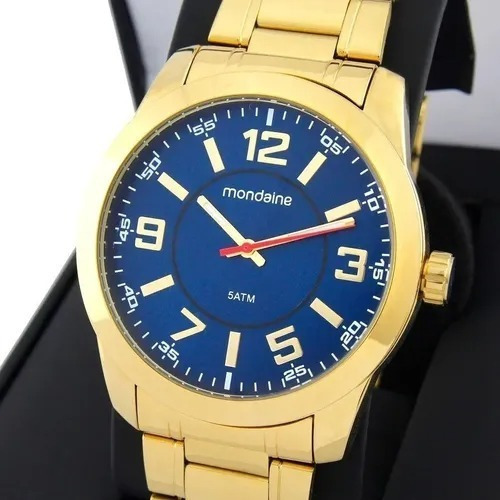 Relógio Mondaine Masculino Dourado 53832gpmvde1