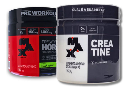 Horus 150g + Creatine Monohidratada 150g Max Titanium