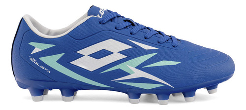 Zapato De Fútbol Hombre Lotto - Solista Fg Azul Blanco