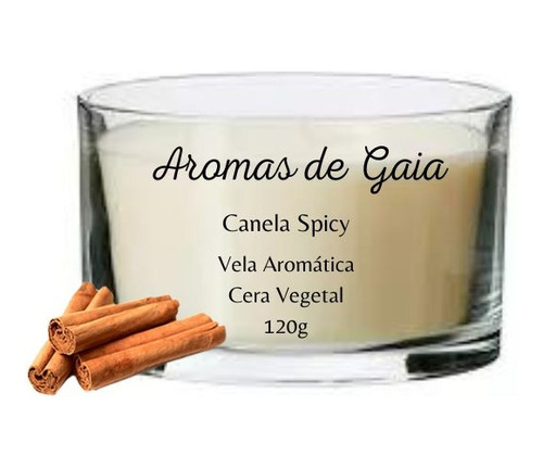 Velas Aromáticas Perfumada Canela Spicy 100g