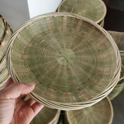 Cesta De Bambú Con Base De Pierna Alta Irrompible Para