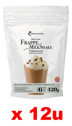 Frappe Milkshake Chocolate 420gr Cremuccino Licuado Cafe