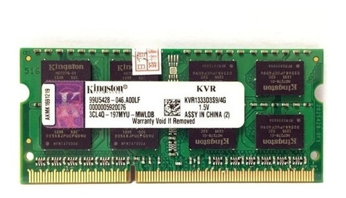 Memoria Ram Kingston 4gb Ddr3 Para Laptop