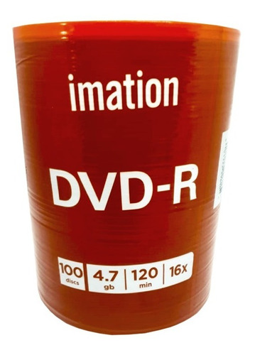Dvd-r Imation 16x Con Logo Pack 100 Discos