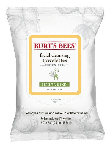 Toallitas Desmaquillantes Burt's Bees Sensitive 30 Un