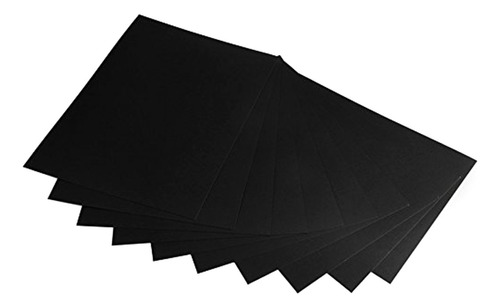 50 Hojas En Blanco A4 De Papel Kraft Negro De 250 G/m²