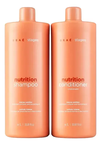 Kit Braé Stages Nutrition - Shampoo 1l + Condicionador 1l - R$ 199,9