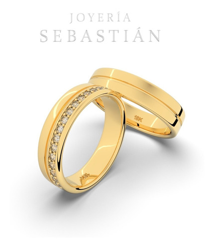 Anillos Matrimonio Oro 18k