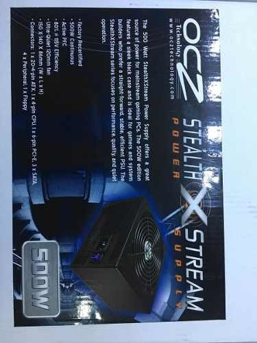 Fonte de alimentação para PC OCZ StealthXStream 500SXS-B 500W