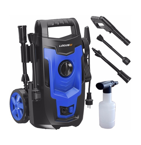 Imagen 2 de 3 de Hidrolavadora eléctrica Logus HL-110 azul y negra de 1400W con 110bar de presión máxima 220V - 50Hz