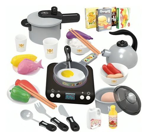 Set Ollas De Camping De Juguete Con Luces Y Sonidos
