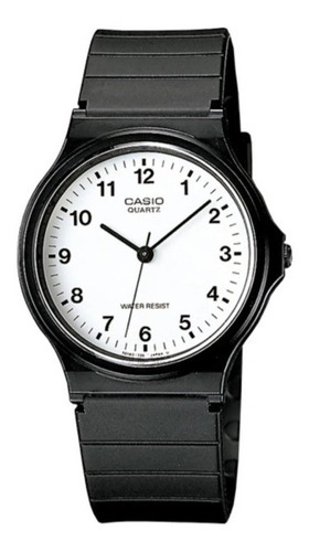 Reloj Casio Mq-24-7b Super Liviano Water Resistant Local Color de la malla Negro Color del bisel Negro Color del fondo Blanco