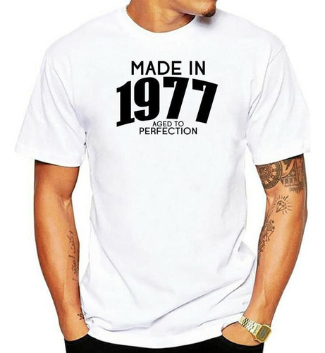 Playera Made In 1977 For Hombre Regalo 40 Cumpleaños