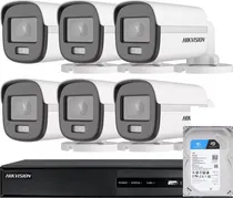Comprar Kit Seguridad Hikvision Dvr 8 + 6 Cam 2mp Color Noche + 1tb