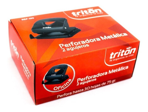 Perforadora Tritón Plástica De 2 Huecos