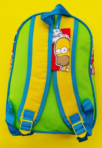 Mochila The Simpsons Original Frente 3d Primer Grado 34x25cm