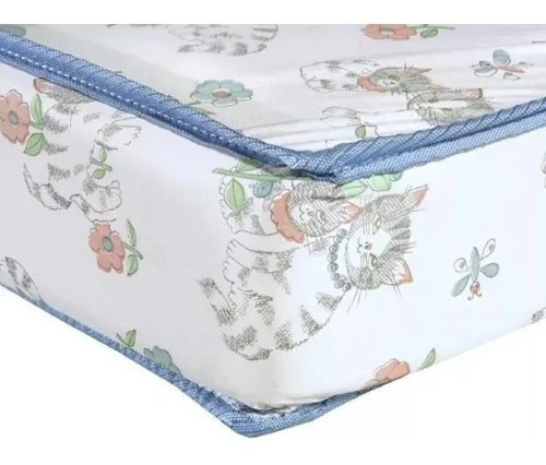 Colchón De Cuna Corral Bebe 45 X 95 X 7 Imperme Colchonsito Blanco