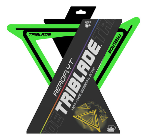 Wahu Goliath Sports Aeroflyt Triblade Green Fast Flying Boom