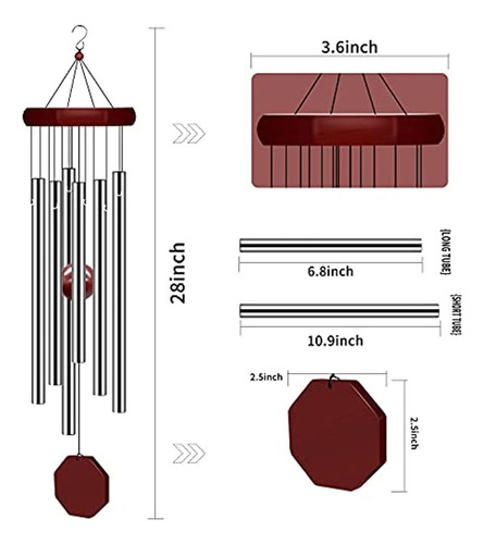 Elegantes Campanas De Viento De Tono Profundo Para Exterior