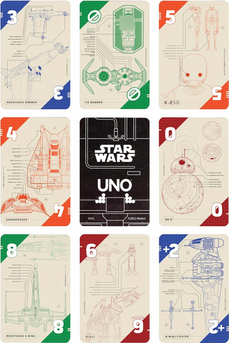 Juego Cartas Uno Star Wars Schematics