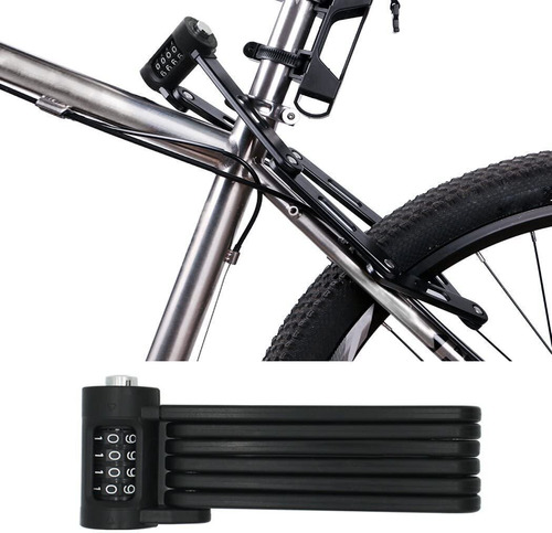 Candado Plegable Para Bicicleta Folding Fl30 Con Clave