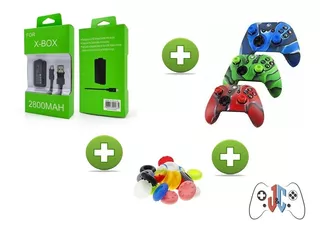 Kit Carga Y Juega Xbox One ¡combo¡ (forro Control + Grips)