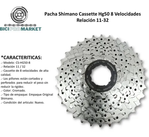 Pacha 8 velocidades ruta sales