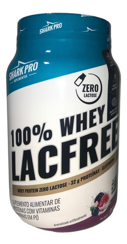 100%whey Lacfree Iogurte Frutas Vermelhas 900g - (shark Pro