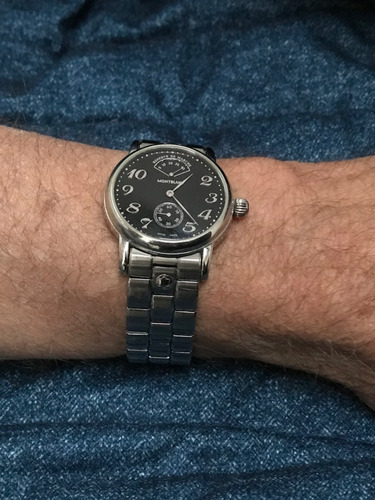 Montblanc 7017 Reserve De Marche Até Pulseira Original, Raro