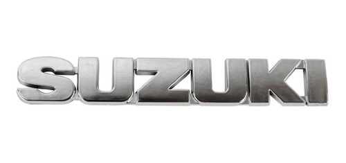 Emblema Logo Insignia Suzuki Cromado + Adhesivo