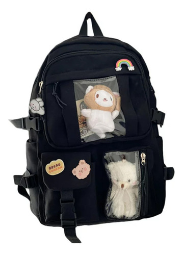 De Mochila Escolar Casual Kawaii De Moda Niñas Arcoíris