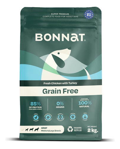 Bonnat Perro Adulto Mediano 2kg