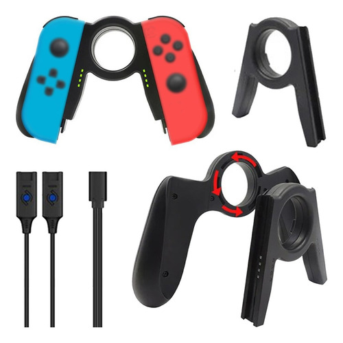Soporte Handgrip Cargador Para Joycons Gamepad Switch Iplay