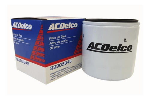 Filtro Oleo Motor S10 2010 2011 2012 Acdelco 88905845