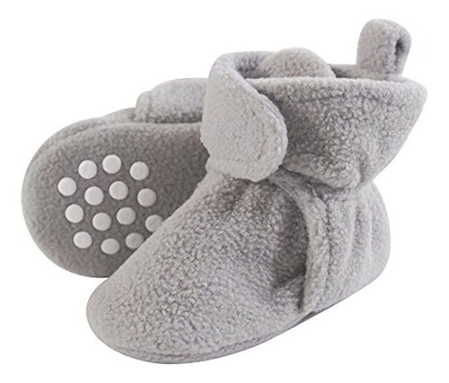 Zapatos De Felpa Unisex Para Bebés Antideslizante Gris
