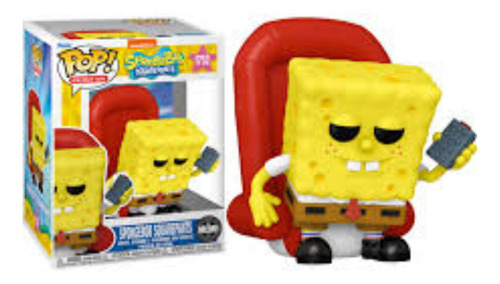 Funko Pop Premium: Bob Esponja - Meme Bob Esponja Mirando Tv