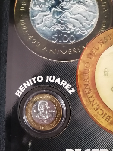 Álbum De Monedas Bimetalicas De 100 Pesos Conmemorativas 