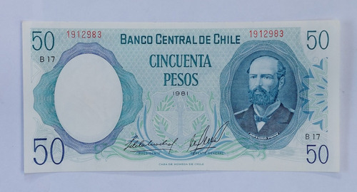 Imagen 1 de 2 de Billete De Cincuenta Pesos 1981