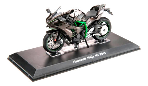 Miniatura Super Motos: Kawasaki Ninja H2, 2015 - Edição 01
