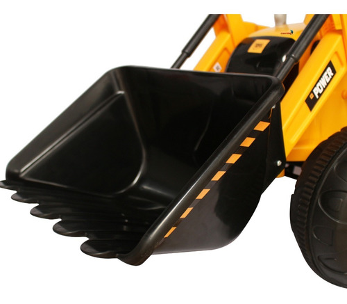 Mini Trator Escavadeira Elétrico 12v Importway Amarelo