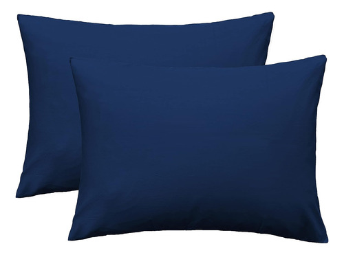 Funda De Almohada Suave 100% Algodón Egipcio Con Cremallera,