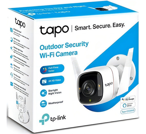 Cámara Wifi Tp-link Tapo C320ws Exterior Visión Nocturna 2k