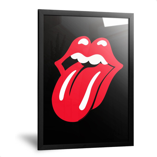 Cuadros Rolling Stones 35x50cm Con Marco Madera Vidrio Foto